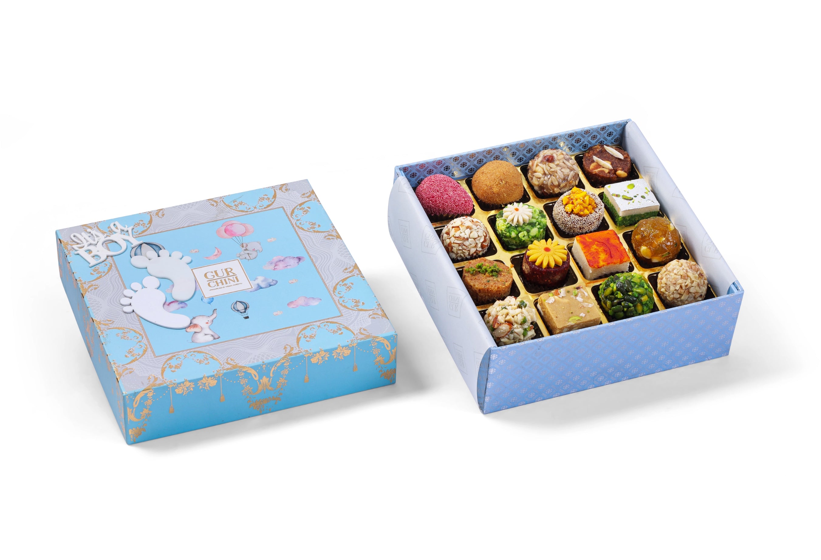 Baby Boy Announcment Box of 16 Pcs