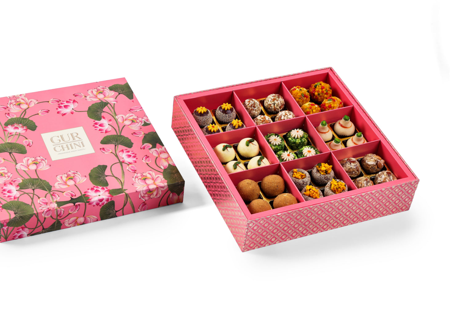 Luxury Box of Assorted 36pcs. The finest and the purest gurchini mithai✨