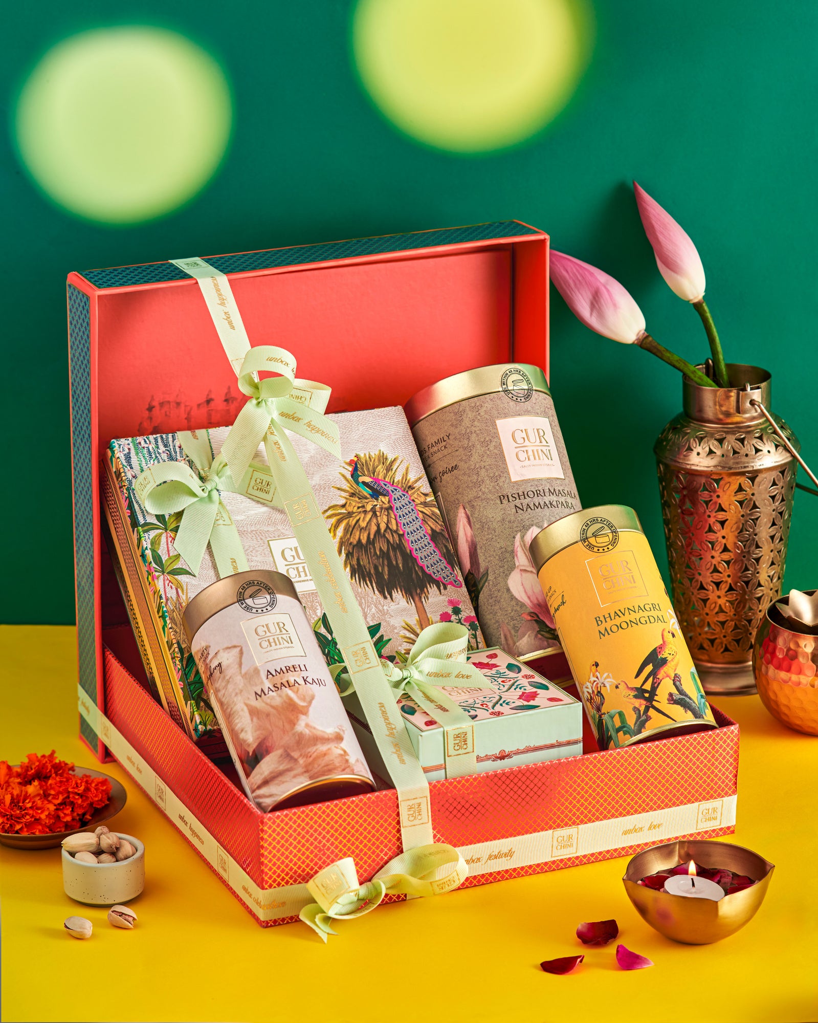 Diwali Special Luxury Orange Jharokha Hamper