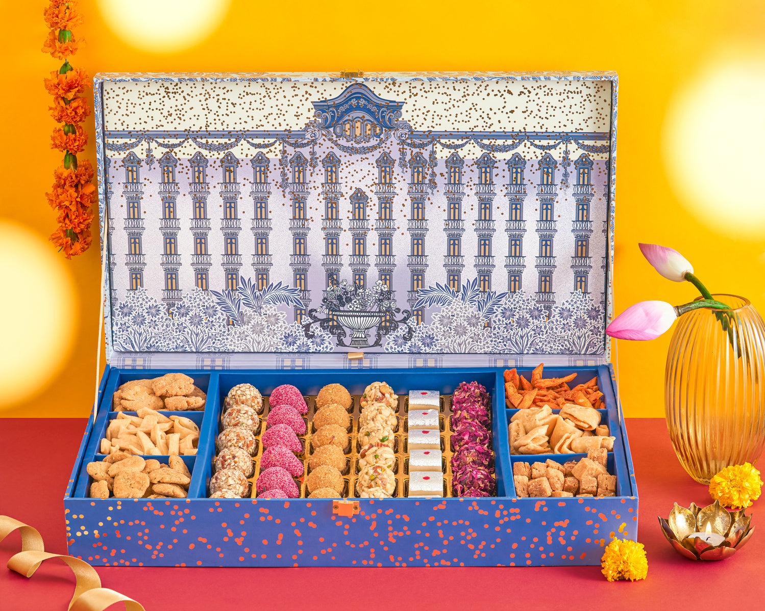 Diwali Special Grand Luxury Sweets & Bhaji Hamper.