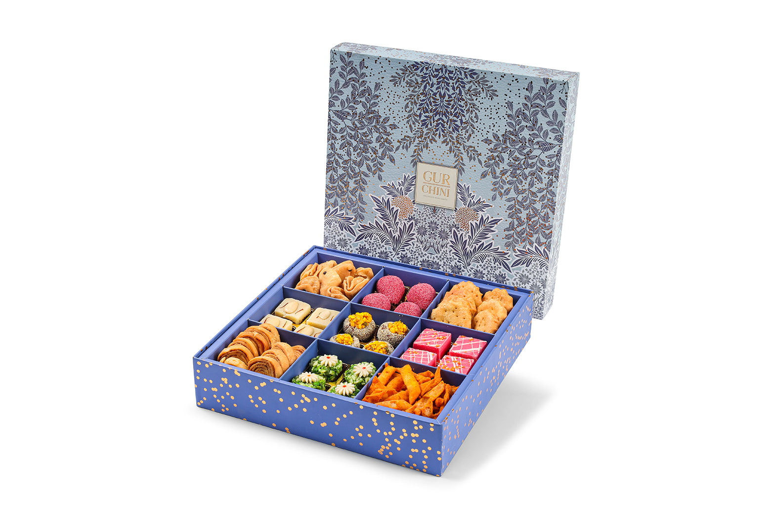 Luxury Blue Rigid 9 Coloum  Sweet & Savoury