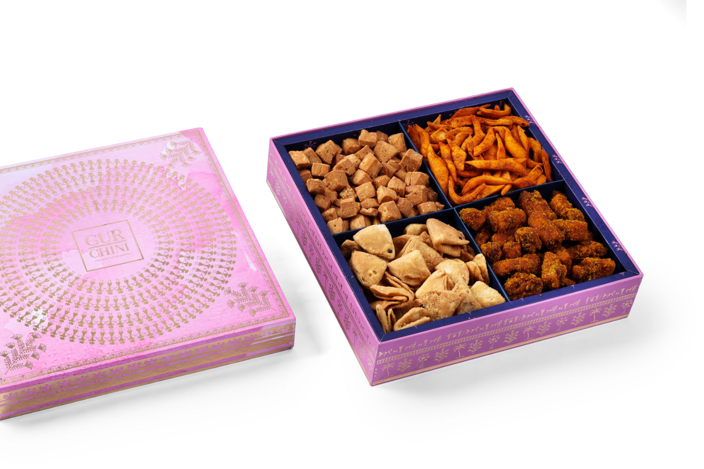 Luxury Worli Pink 4 Coloum Bhaji Box