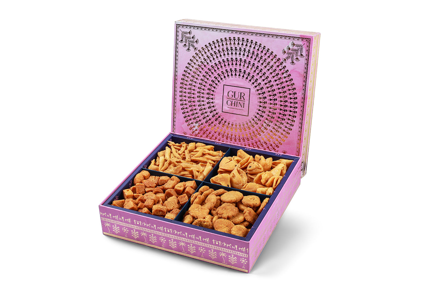 Luxury Worli Pink 4 Coloum Bhaji Box.