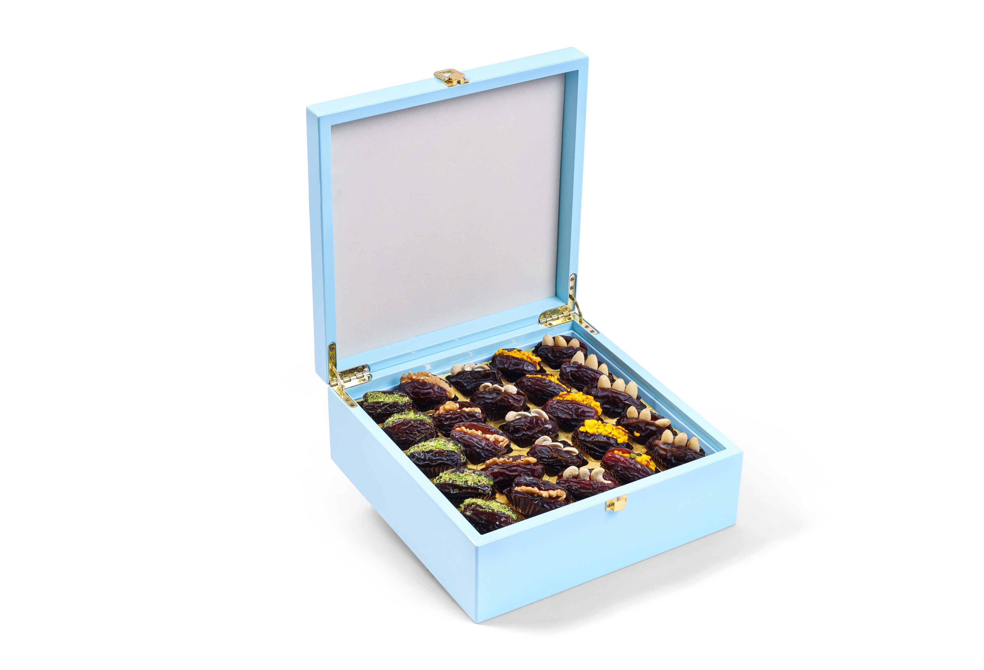 Medjoul Dates Wooden Blue Box