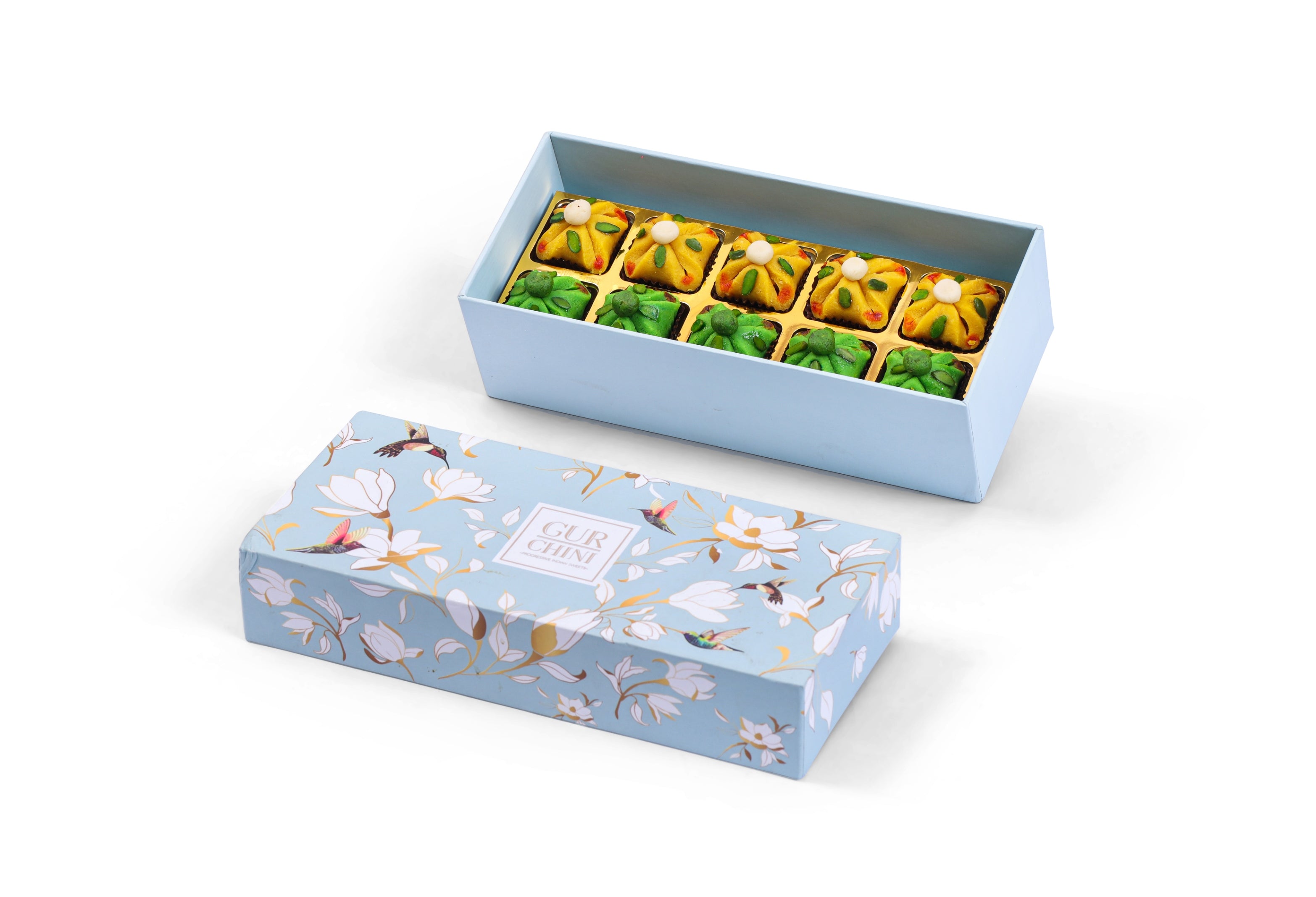 Assorted Kesar & Paan Potli Box of 10 Pcs